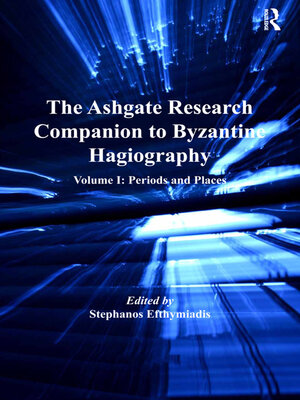 cover image of The Ashgate Research Companion to Byzantine Hagiography
